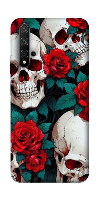 Чохол на Huawei Honor 20 / Nova 5T skull and rose фото 1 з 1