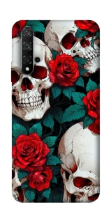 Чохол на Huawei Honor 20 / Nova 5T skull and rose фото 1 з 1