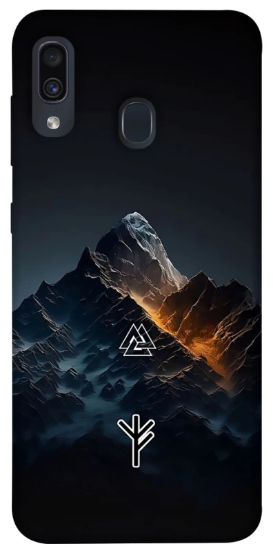 Чехол на Samsung Galaxy A20 / A30 Руны в горах фото 1 из 1