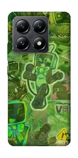 Чехол на Xiaomi 14T Dandysworld tv green theme фото 1 из 1