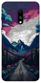 Чехол на OnePlus 7 Нарисованные горы фото 1 из 1
