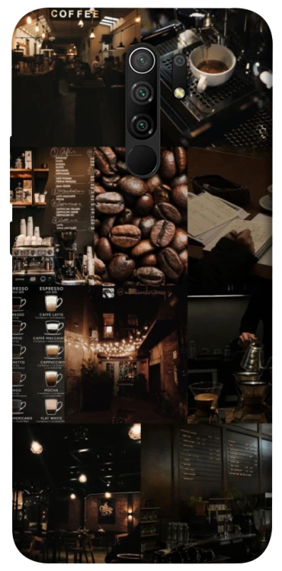 Чехол на Xiaomi Redmi 9 Coffee collage ver.1 фото 1 из 1
