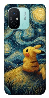 Чехол на Xiaomi Redmi 12C / Poco C55 Pikachu and Van Gogh фото 1 из 1