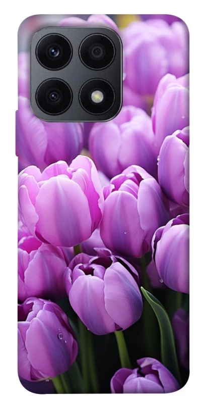 Чехол на Huawei Honor X8a Фиолетовые тюльпаны фото 1 из 1