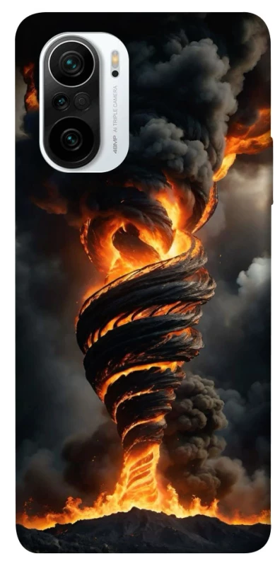 Чохол на Xiaomi Redmi K40 / K40 Pro / K40 Pro+ / Poco F3 Вогняний торнадо фото 1 з 1