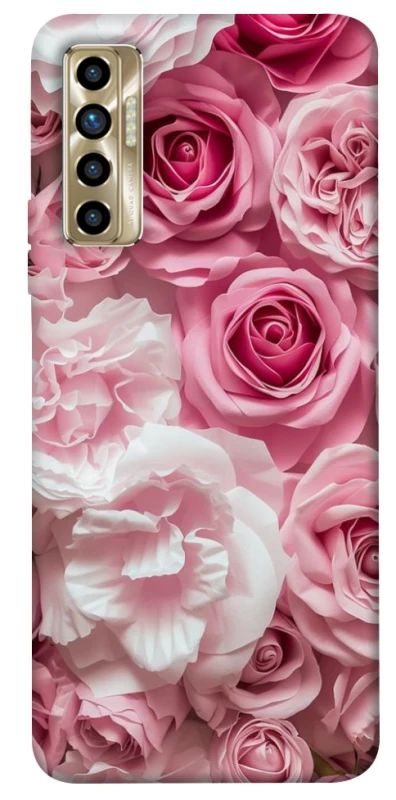 Чохол на TECNO Camon 17P Рожеві Квіти фото 1 з 1