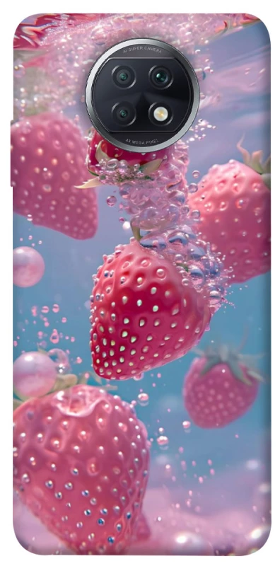 Чохол на Xiaomi Redmi Note 9 5G / Note 9T Полуниця в воді фото 1 з 1