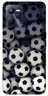Чехол на Realme C35 Футбольные мячи фото 1 из 1