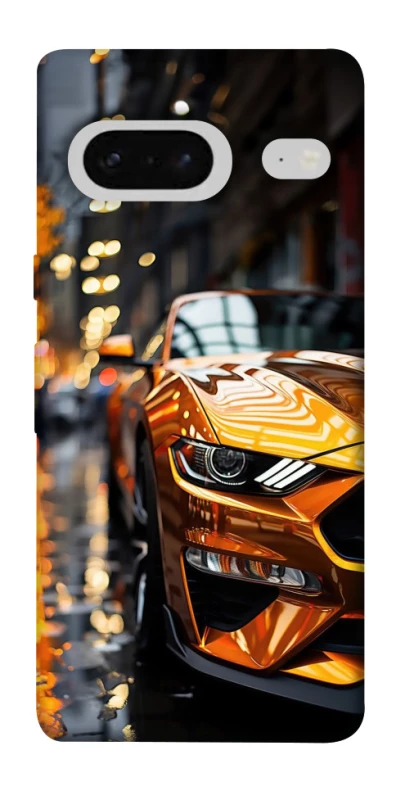 Чохол на Google Pixel 7 Golden sports car фото 1 з 1