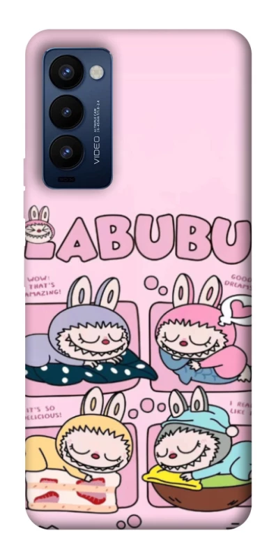 Чехол на TECNO Camon 18 Pro Labubu Dreams Collage фото 1 из 1