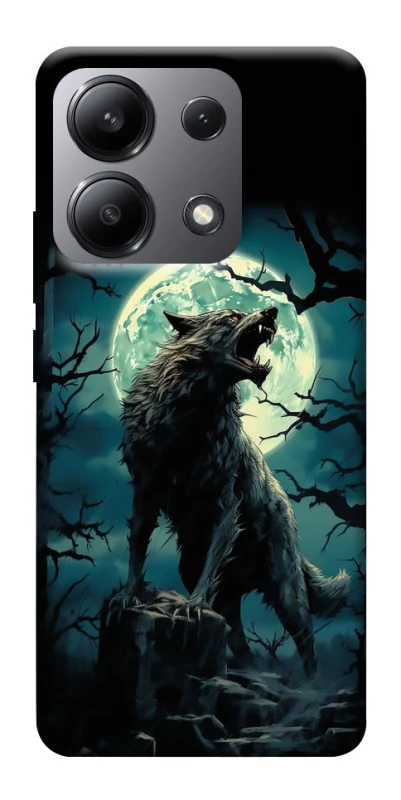 Чохол на Xiaomi Redmi Note 13 4G Вовк під місяцем фото 1 з 1