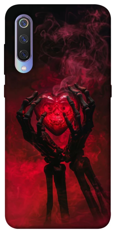 Чохол на Xiaomi Mi 9 Heart in the hands of a skeleton фото 1 з 1