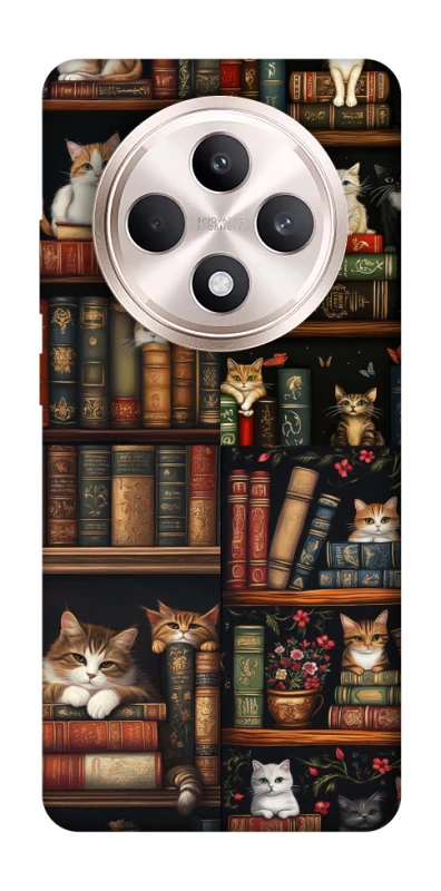 Чохол на Oppo Reno 12 F 4G/5G Cats & Books фото 1 з 1