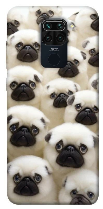 Чохол на Xiaomi Redmi Note 9 / Redmi 10X Doggy Pug Love фото 1 з 1
