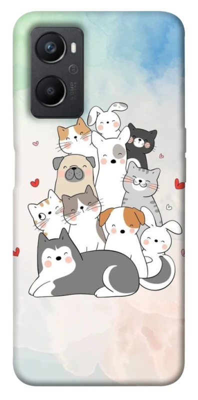 Чохол на Oppo A96 Funny Pets ver.2 фото 1 з 1