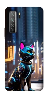 Чехол на Huawei Nova 7 SE Cyber cat фото 1 из 1