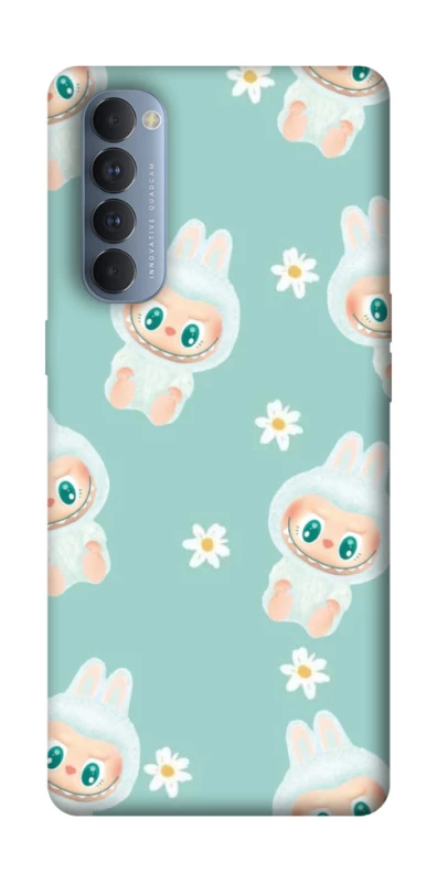 Чохол на Oppo Reno 4 Pro Labubu Green фото 1 з 1