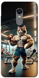 Чехол на Xiaomi Redmi 5 Plus / Redmi Note 5 (Single Camera) Качок кот фото 1 из 1