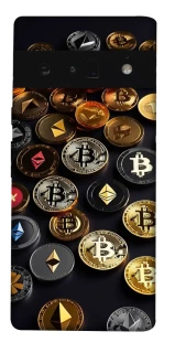 Чехол на Google Pixel 6 Pro Many coins фото 1 из 1