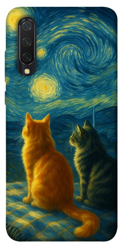 Чохол на Xiaomi Mi CC9 / Mi 9 Lite Cats under the stars фото 1 з 1