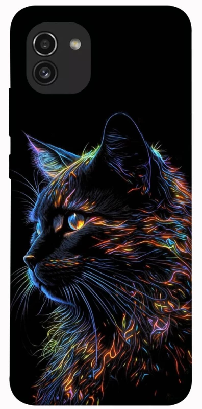 Чохол на Samsung Galaxy A03 Чорний кіт фото 1 з 1