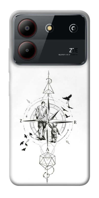 Чехол на ZTE Blade A54 4G Tattoo ver.9 фото 1 из 1