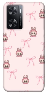 Чехол на Oppo A57s Pink bows and Labubus фото 1 из 1
