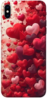 Чохол на Apple iPhone XS Max (6.5") Many hearts фото 1 з 1