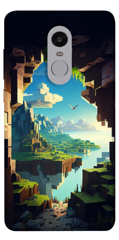 Чехол на Xiaomi Redmi Note 4X / Note 4 (Snapdragon) Minecraft sunrise фото 1 из 1