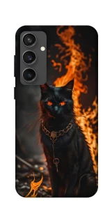 Чохол на Samsung Galaxy S24 FE Вогняний кіт фото 1 з 1