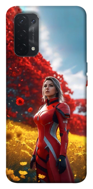 Чехол на Oppo A54 5G / A74 5G Cyber space girl ver.5 фото 1 из 1