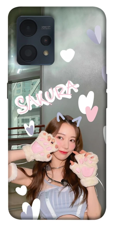 Чохол на Realme 9 4G / 9 Pro+ Sakura - LE SSERAFIM фото 1 з 1