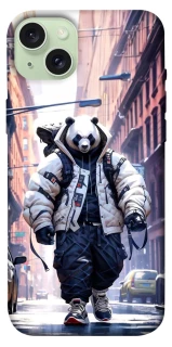 Чехол на Apple iPhone 15 Plus (6.7") Панда курьер фото 1 из 1