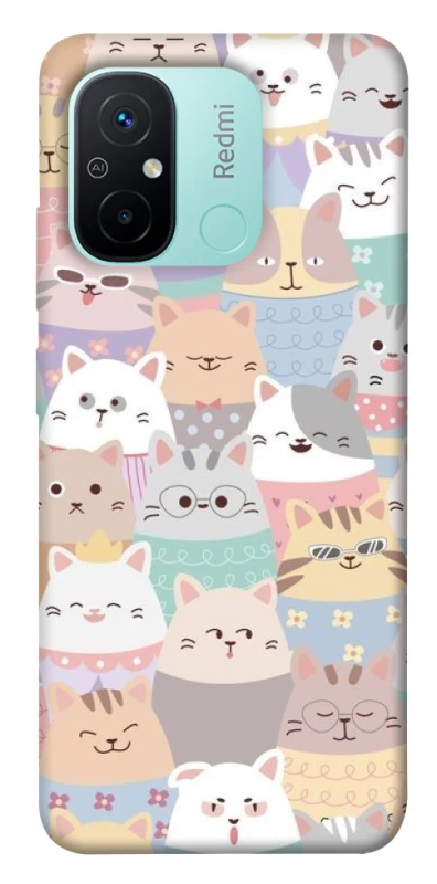 Чехол на Xiaomi Redmi 12C / Poco C55 Funny Kittens ver.2 фото 1 из 1