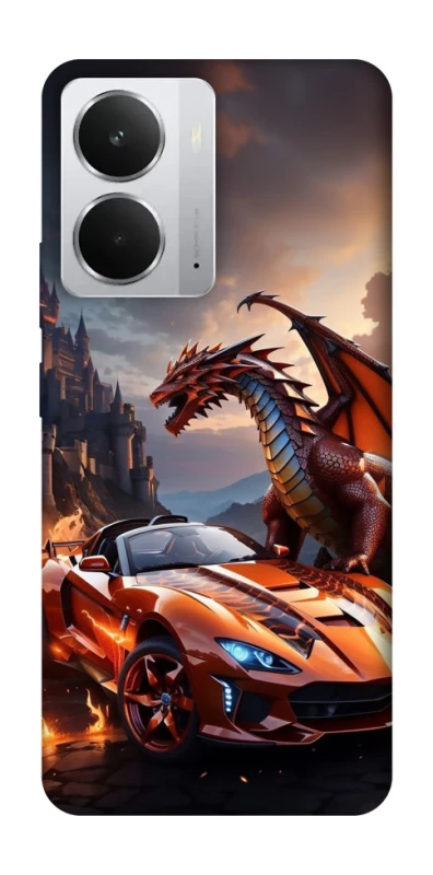 Чохол на Realme 14 Сar and dragon фото 1 з 1