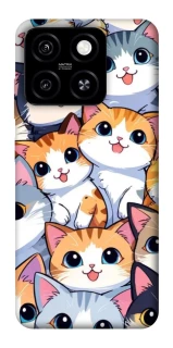 Чохол на ZTE Blade A55 4G Cute Cat v2 фото 1 з 1