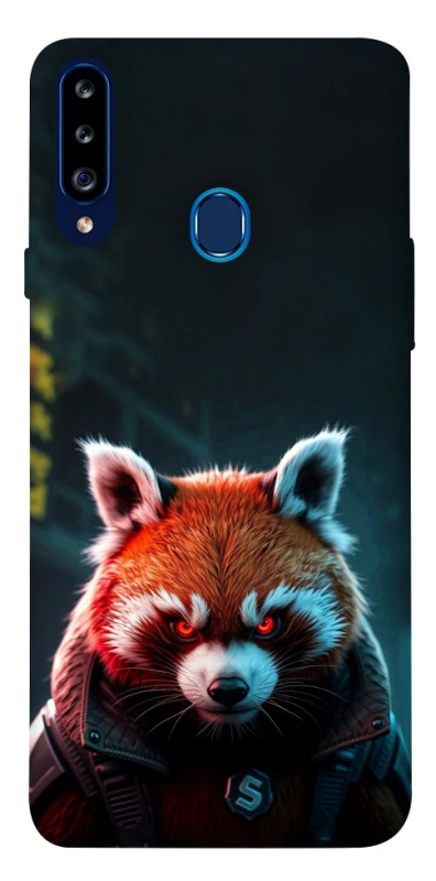 Чохол на Samsung Galaxy A20s Cyber Red Panda фото 1 з 1