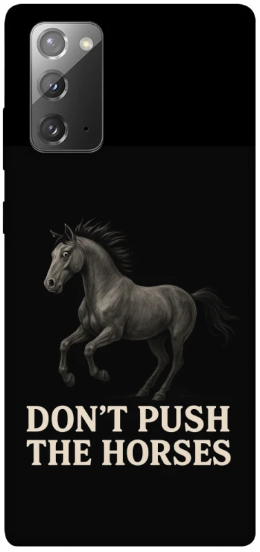 Чохол на Samsung Galaxy Note 20 Don't push the horses фото 1 з 1