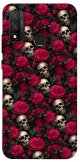 Чехол на Huawei P Smart (2020) Черепа и розы фото 1 из 1