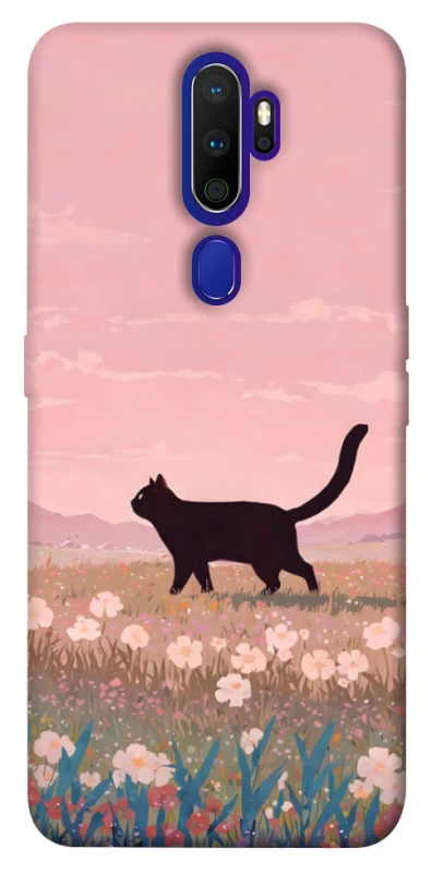 Чохол на Oppo A5 (2020) / Oppo A9 (2020) cat on a field фото 1 з 1