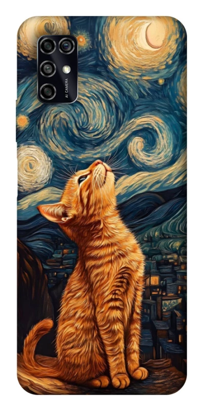 Чохол на ZTE Blade V2020 Smart van gogh cat фото 1 з 1