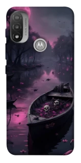 Чохол на Motorola Moto E20 Boat and flamingo фото 1 з 1