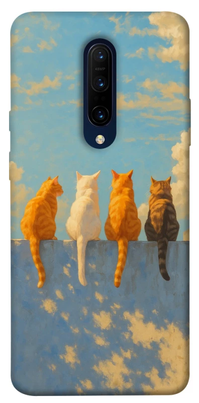 Чохол на OnePlus 7 Pro cats on wall фото 1 з 1