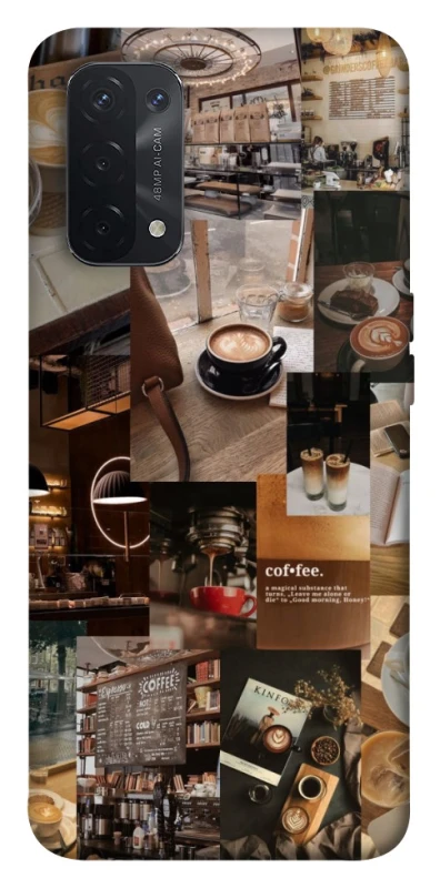 Чохол на Oppo A54 5G / A74 5G Coffee collage ver.2 фото 1 з 1