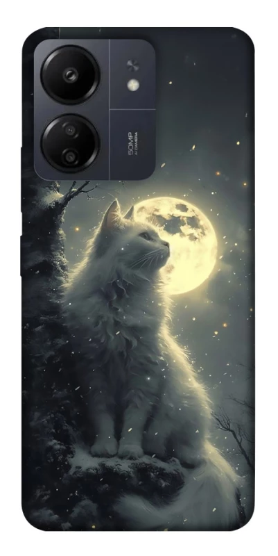 Чехол на Xiaomi Poco C65 Кот под луной фото 1 из 1