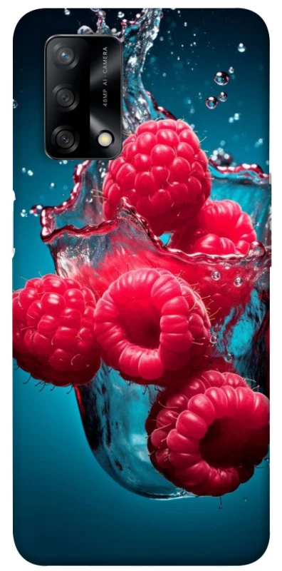 Чехол на Oppo A74 4G Малинка в воде фото 1 из 1