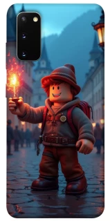 Чохол на Samsung Galaxy S20 Roblox Fire Logo Blue Flames фото 1 з 1