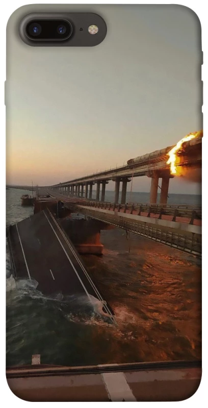 Чехол на Apple iPhone 7 plus / 8 plus Крымский мост устал фото 1 из 1