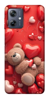 Чохол на Motorola Moto G54 bear in hearts фото 1 Чохол на Motorola Moto G54 bear in hearts фото 1 з 1