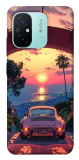 Чехол на Xiaomi Redmi 12C / Poco C55 Porsche at sunset фото 1 из 1